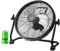 12'' Rechargeable Floor Fan, Portable Quiet Personal Fan for Home or Office, 360 Degree Manual Pivoting Head