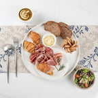 12" Round Serving Platters Set of 3 - White Porcelain Serving Trays for Food, Appetizer, Charcuterie, Snack, alternate view 6