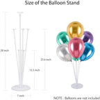 12 Set Balloon Stand Kit - Balloon Sticks With Base for Table Balloon Centerpiece Decorations for Birthday, alternate view 3