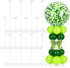 12 Set Balloon Stands for Table Clear 15.75 in Adjustable