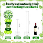 12 Set Balloon Stands for Table Clear 15.75 in Adjustable, alternate view 3