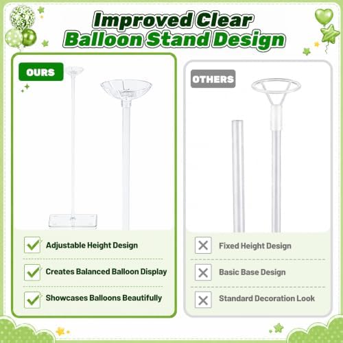 12 Set Balloon Stands for Table Clear 15.75 in Adjustable, alternate view 5