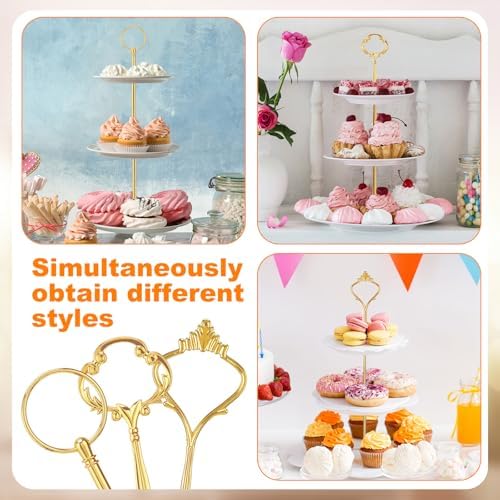 12 Sets 3 Tiered Tray Hardware Kit, Cute, Gold in Gold, alternate view 5