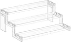 12′′ Spice Rack, Perfume Cologne Stand, Tool-Free Assembly, 1 Pcs in Clear