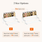 12′′ Spice Rack, Perfume Cologne Stand, Tool-Free Assembly, 1 Pcs in Clear, alternate view 4