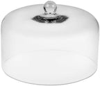 12" Wide Handmade Sturdy Glass Cake Dome, Cake Cover Lid for Cake, Food and Display, Glass Topper For Cake Plate