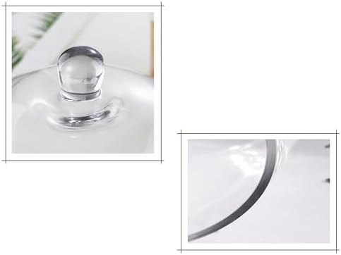 12" Wide Handmade Sturdy Glass Cake Dome, Cake Cover Lid for Cake, Food and Display, Glass Topper For Cake Plate, alternate
