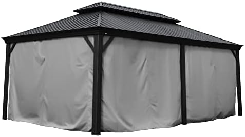 12' x 20' Outdoor Gazebo Privacy Curtain Sidewall