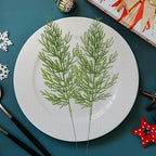 120 Pcs Artificial Cedar Picks, Christmas Greenery Pine Stems, alternate view 6