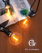 120FT Outdoor String Lights, G40 LED Patio Lights with 64pcs Bulbs, Waterproof Shatterproof Dimmable Globe, alternate view 5