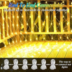 120LED Net Lights, 5ft x 5ft Christmas Net Lights Outdoor 8 Modes Timer, alternate view 4