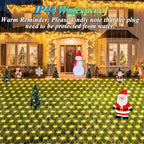 120LED Net Lights, 5ft x 5ft Christmas Net Lights Outdoor 8 Modes Timer, alternate view 6