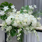120Pcs White Hydrangea Artificial Flowers Bulk, Realistic Silk Fake Flowers with Stems, Faux Hydrangea Flowers, alternate
