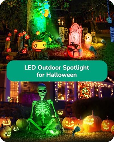 120V LED Outdoor Spotlight, Halloween 5.5W Landscape Light, alternate view 2