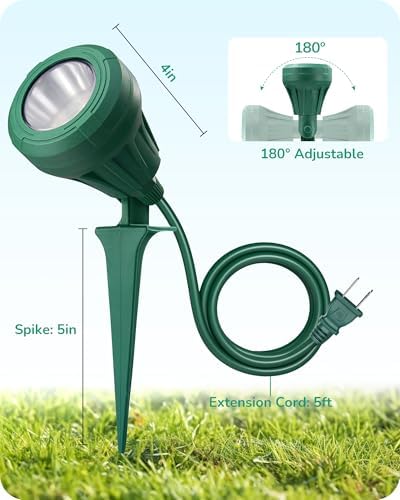 120V LED Outdoor Spotlight, Halloween 5.5W Landscape Light, alternate view 7