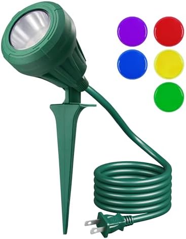 120V LED Spotlight Outdoor, Halloween 5000K Landscape Lighting