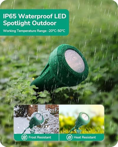 120V LED Spotlight Outdoor, Halloween 5000K Landscape Lighting, alternate view 4