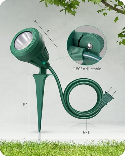 120V LED Spotlight Outdoor, Halloween 5000K Landscape Lighting, alternate view 7
