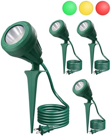 120V Outdoor LED Spotlights, 5.5W Halloween Plug in Spotlight