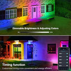 120W RGB Stage Light Bar - LED RGBCW Smart Wash Lights with APP and 40-key Remote Control, IP66 Waterproof Color, alternate