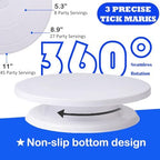 124 PCS Cake Decorating Kit with Cake Stand Turntable, Piping Bags and Tips Set, 100+1 Piping Bags, 12 Icing, alternate view