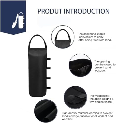 125 LBS Canopy Weights Sand Bags for Canopy Outdoor Advertising Tent Sunshade Fixed Windproof Pop up Tent(No, alternate view