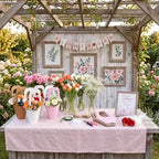 128 Pcs DIY Bloom Bar Flower Supplies Kit Wedding, Clear Bucket, alternate view 6