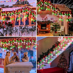 1280 LED 132ft Christmas Lights Outdoor with 240 Drops 8 Modes Curtain Fairy Lights Plug in Waterproof Timer, alternate view
