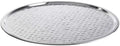12848 Hive Collection Round Serving Tray, Stainless Steel with Mirror Honeycomb Pattern, Flat Display Tray for