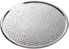 12848 Hive Collection Round Serving Tray, Stainless Steel with Mirror Honeycomb Pattern, Flat Display Tray for, alternate