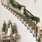 12FT Christmas Norfolk Pine Garland Real Touch Pine Artificial Garlands Faux Greenery Garland Winter Christmas, alternate