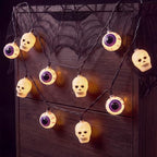 12FT Halloween String Lights with 20 LED Eyeball Skull Lights