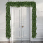 12FT Norfolk Pine Garland, Realistic Artificial Christmas Greenery Decor in Green, alternate view 5