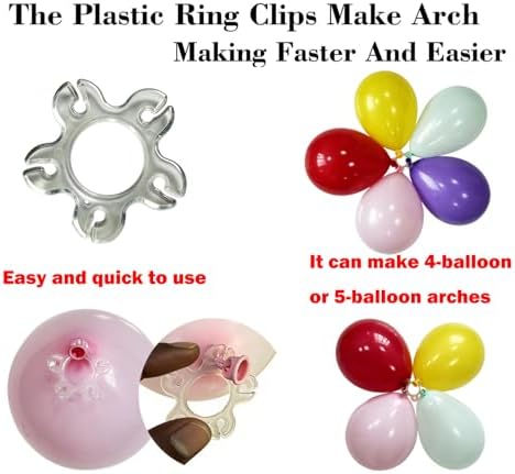 12ft White Table Balloon Arch Kit, alternate view 4