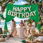 12ft x 10ft Green Backdrop Curtains for Parties, Wrinkle Free 2 Panels Photo Backdrop Drapes Back Drop Cloth for, alternate