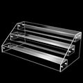 12in 3 Tier Acrylic Riser, Clear Display Organizer, Cupcake Stand & Shelves in transparent