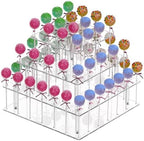 12in Cake Pop Stand Acrylic Cakepop Display Stand, Tree Clear Lollipop Holder,3 Tier Display Tower for Sweets,56