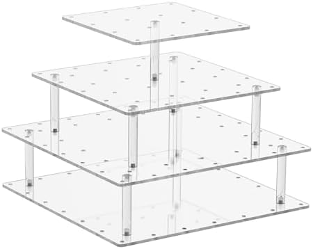12in Cake Pop Stand Acrylic Cakepop Display Stand, Tree Clear Lollipop Holder,3 Tier Display Tower for Sweets,56, alternate