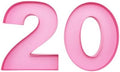 12inch Cardboard Number Fillable Food Tray Box for Charcuterie, Cupcake Arrangement, Birthday Anniversary (Pink