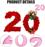 12inch Cardboard Number Fillable Food Tray Box for Charcuterie, Cupcake Arrangement, Birthday Anniversary (Pink, alternate