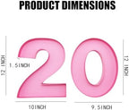 12inch Cardboard Number Fillable Food Tray Box for Charcuterie, Cupcake Arrangement, Birthday Anniversary (Pink, alternate