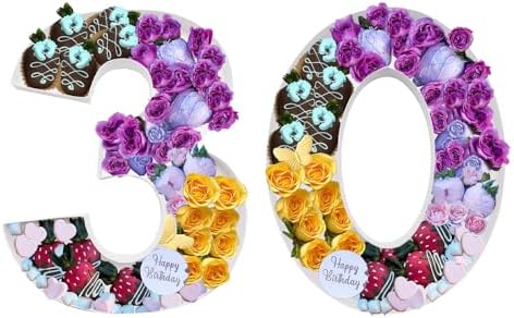 12inch Cardboard Number Fillable Food Tray Box for Charcuterie, Cupcake Arrangement, Birthday Anniversary, alternate view 4