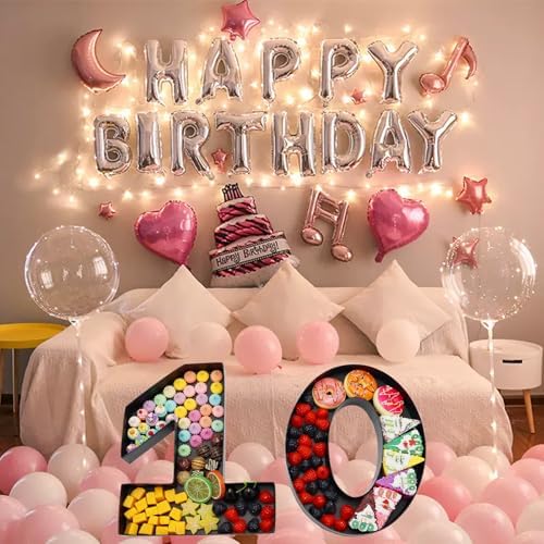 12inch Cardboard Number Fillable Food Tray Box for Charcuterie, Cupcake Arrangement, Birthday Anniversary, alternate view 4