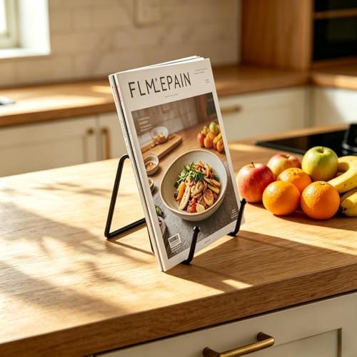 12Pack Black Metal Square Easel Stands Bulk 3in Plate Photo Display Holders in Black-12Pack, alternate view 2