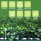 12Pcs 10" x 10" Grass Wall Panels, Anti-Fade Greenery Wall, alternate view 3