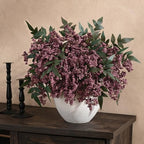 12Pcs 17In Faux Berry Stems, Artificial Nandina Branches Fall Decor, alternate view 2