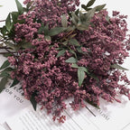 12Pcs 17In Faux Berry Stems, Artificial Nandina Branches Fall Decor, alternate view 4