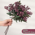 12Pcs 17In Faux Berry Stems, Artificial Nandina Branches Fall Decor, alternate view 6