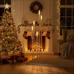 12PCS 5 Arms Acrylic Candelabra Centerpieces for Wedding, Floor Candle Holders Tall Set Clear Acrylic Candle, alternate view