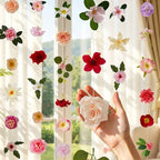 12Pcs 72Ft Wildflower Garland with Bow Hanging Flower Wall Backdrop, alternate view 4